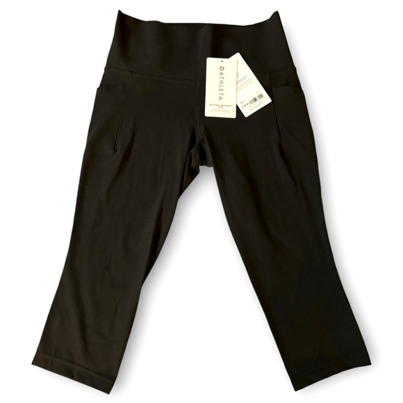 Athleta Salutation Stash High Rise Capri Black, Med, NWT* With Pockets *Petite* - Picture 5 of 10